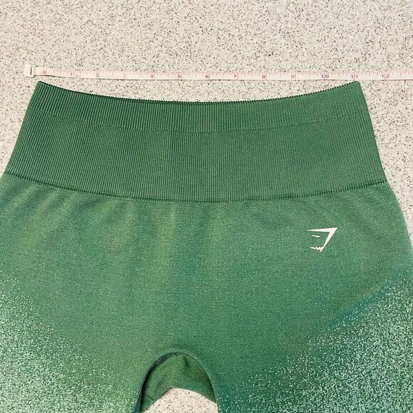 Gymshark Adapt Ombre Seamless Cycling Shorts Green / Light Green Size Small - Picture 5 of 9